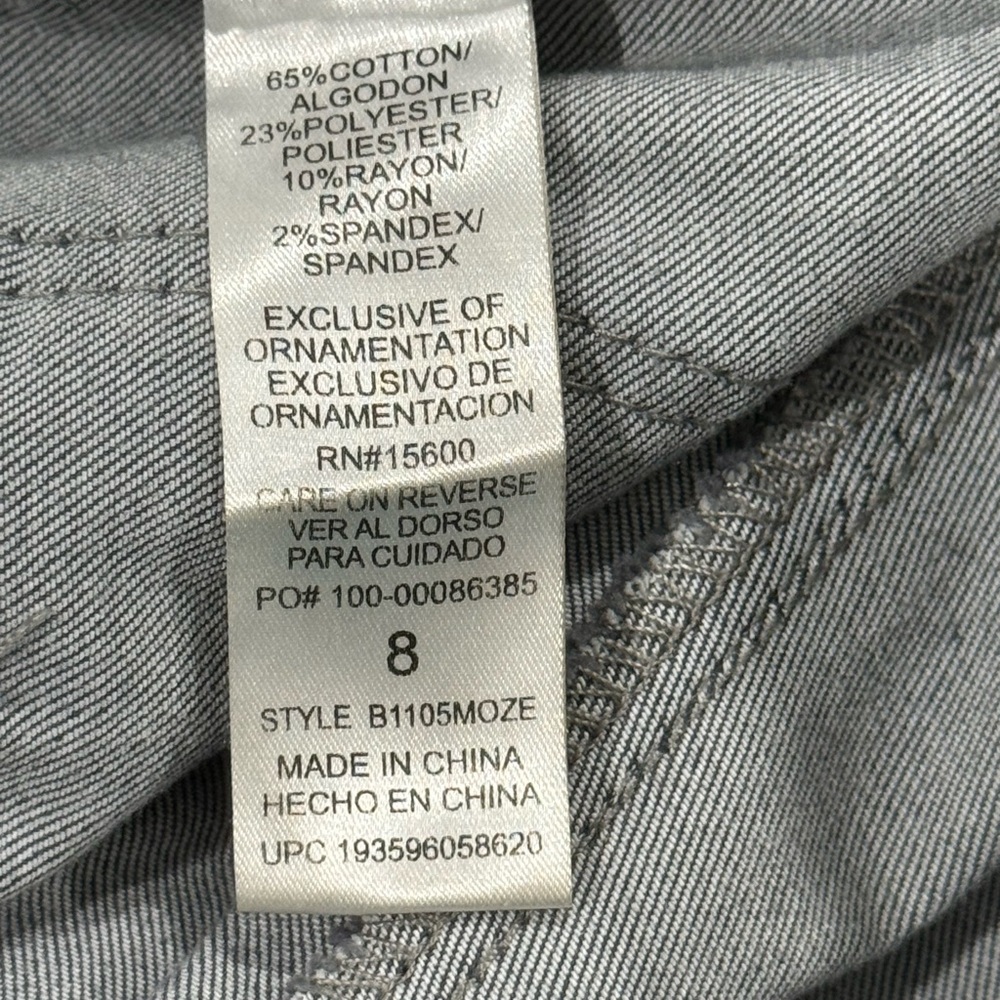 Democracy Womens Gray Stretch Skinny Jeans Size 8 - Picture 8 of 9
